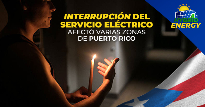 Interrupción del servicio eléctrico afectó varias zonas de Puerto Rico