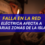 Falla en la red eléctrica afecta a varias zonas de la isla